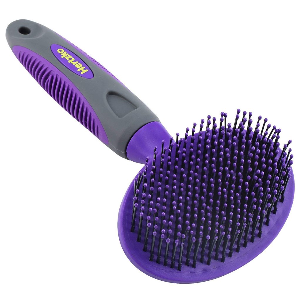 Hertzko Dog Brush - Soft Pin Bristle Pet Brush for Dogs and Cats