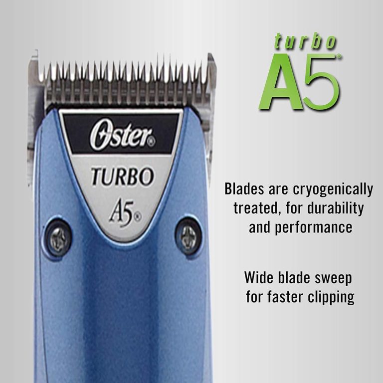 Oster A5 Hair Clippers for Dog, Cat, and Pet Grooming with 2 Speed Settings and Detachable Blade