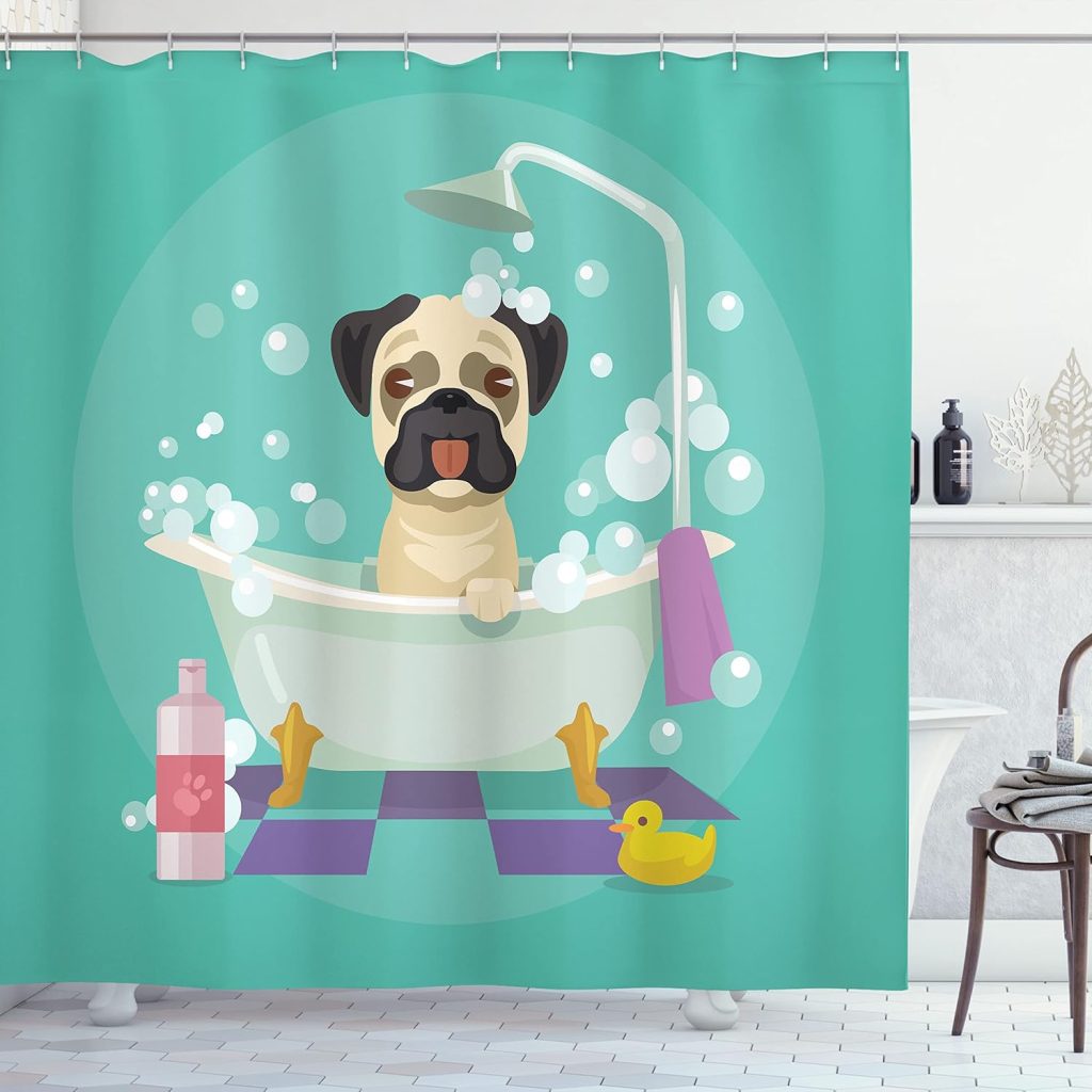 Ambesonne Cartoon Shower Curtain